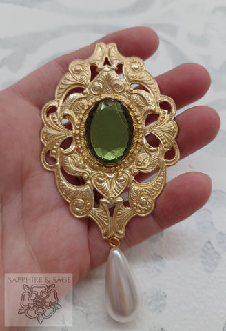 "Anne in the Tower" Portrait Replication Brooch