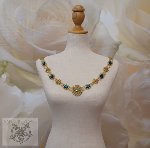 "Caeleb" Jeweled Renaissance Collar of Office, 45-50 inches