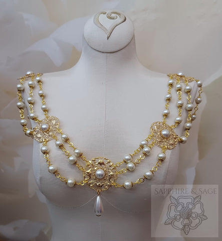 The Tudors Series "King Henry VIII" Replication Collar Livery Chain, 45-50 inches