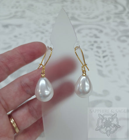 "Girl with a Pearl" Vermeer Portrait Replica Renaissance Earrings