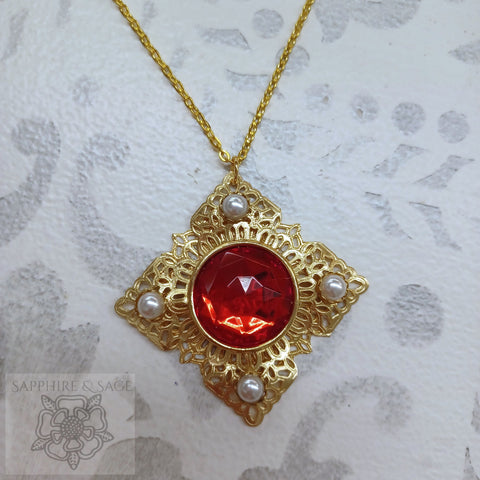 "Danielle de Barbarac" Ever After Movie Replication Pendant Necklace