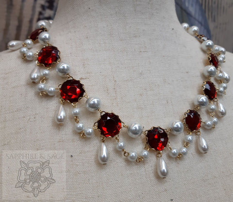 "Gloria" Georgian Victorian Festoon Necklace