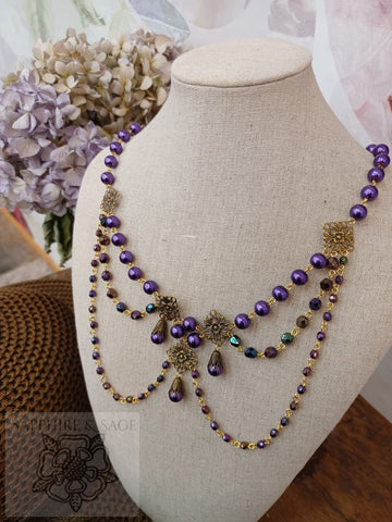 "Josephine" Georgian Victorian Festoon Necklace