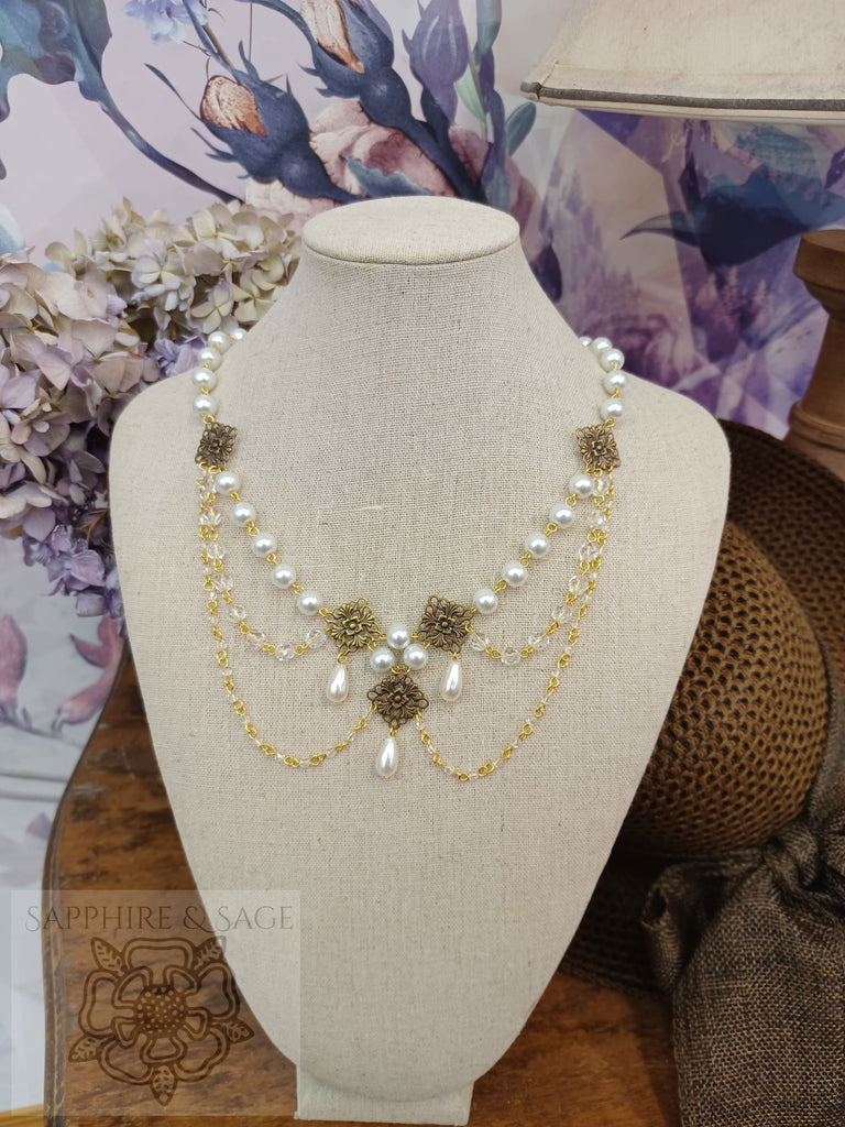 "Josephine" Georgian Victorian Festoon Necklace