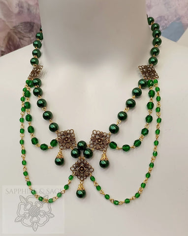 "Josephine" Georgian Victorian Festoon Necklace