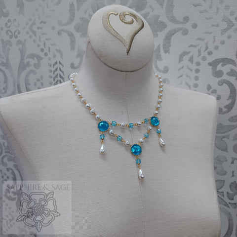 "Lillian"  Festoon Necklace