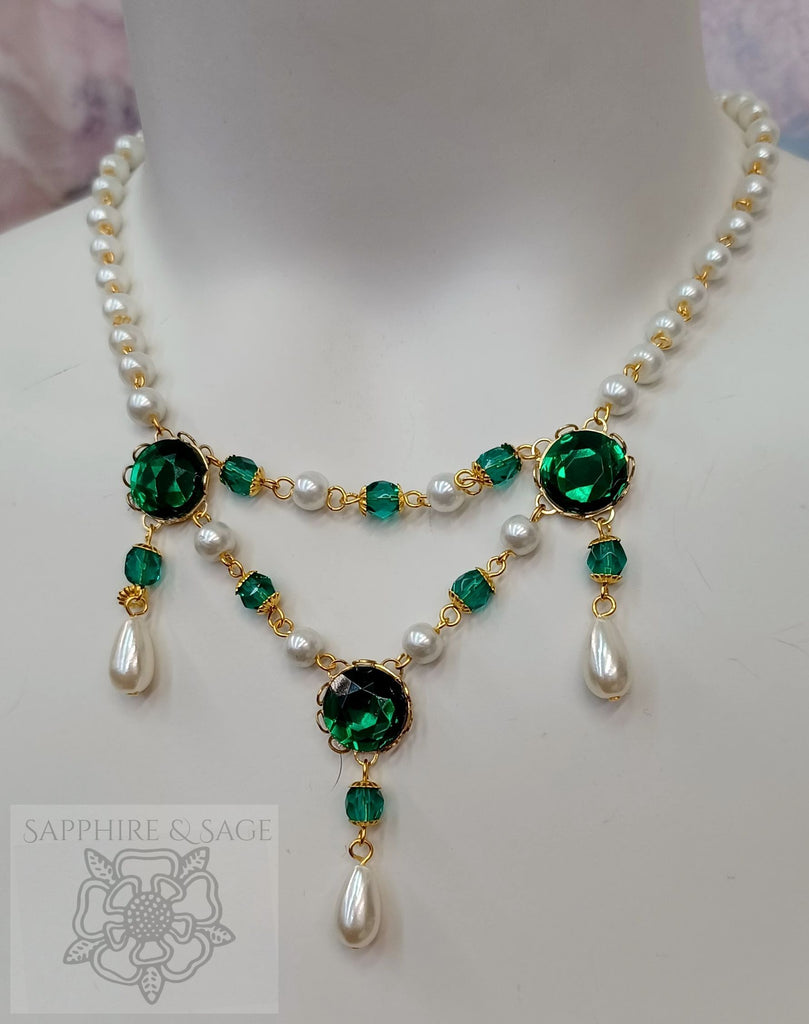 "Lillian"  Festoon Necklace