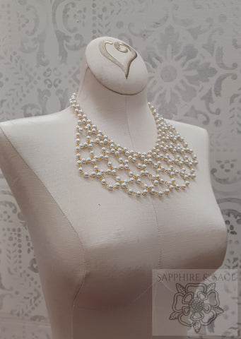 "Elizabeth Brydges" Renaissance Historical Portrait Replication Festoon Necklace