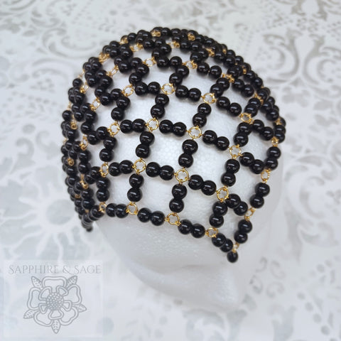 "Diana" Reta Lattice Pearl Headpiece