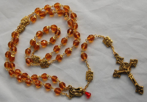 Customized Color 8mm Comfort-sized Traditional Catholic Rosary