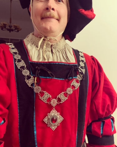 "Maddox Medallion" Medieval, Renaissance Jeweled Livery Collar