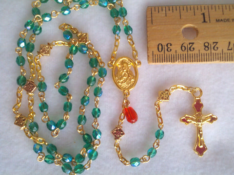 Customized Color 4mm Pocket-sized Traditional Catholic Rosary