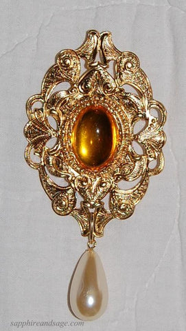 "Anne in the Tower" Portrait Replication Brooch