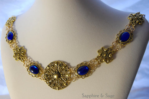 "Caeleb" Jeweled Renaissance Collar of Office, 50-55 inches