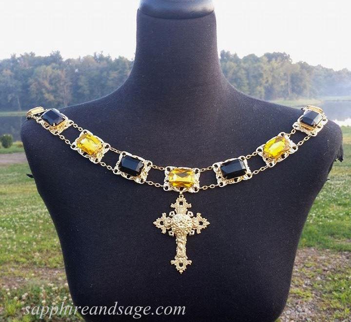 "The Tudors" TV Series "Thomas Boleyn" Replication Collar of Office, 50-55 inches