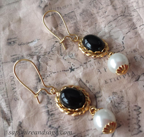 "La Bella" Titian Portrait Replica Renaissance Earrings