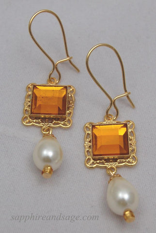 "Queen Jane Seymour" Renaissance Earrings