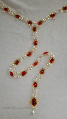 "Guinevere" Girdle Belt, 35-40" waist