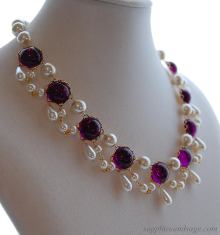 "Gloria" Georgian Victorian Festoon Necklace