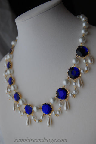 "Gloria" Georgian Victorian Festoon Necklace