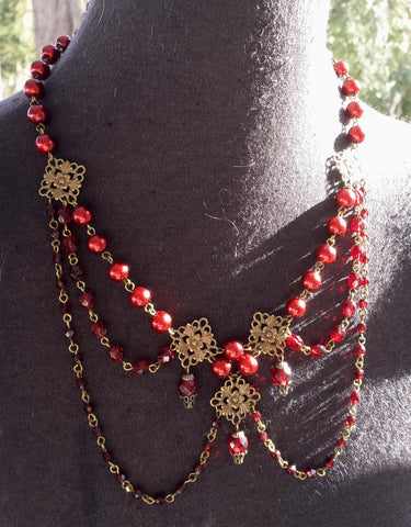 "Josephine" Georgian Victorian Festoon Necklace