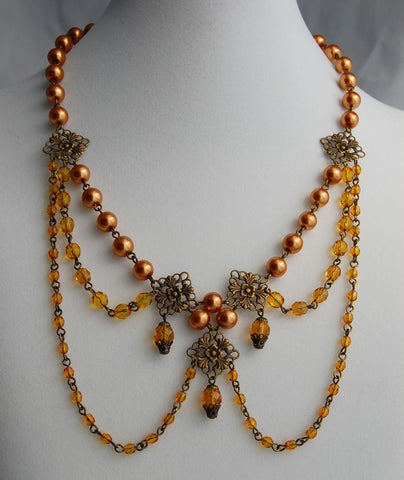 "Josephine" Georgian Victorian Festoon Necklace