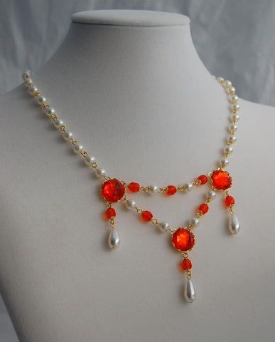 "Lillian"  Festoon Necklace