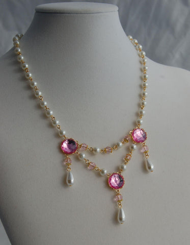 "Lillian"  Festoon Necklace