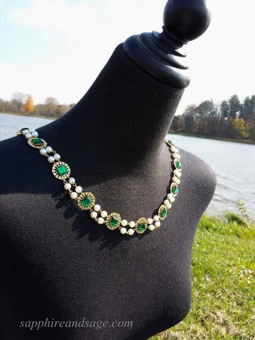 "Margaret" Renaissance Cotiere Long Necklace