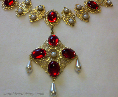 "Mary, Queen of Scots" Movie-inspired Reproduction Tudor Necklace