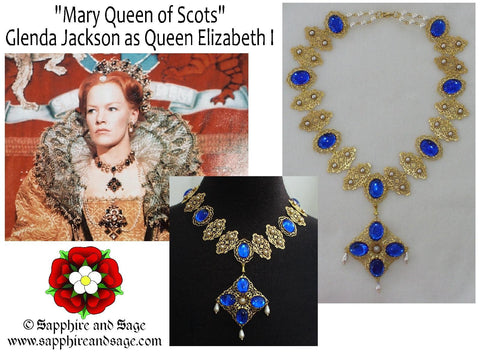 "Mary, Queen of Scots" Movie-inspired Reproduction Tudor Necklace
