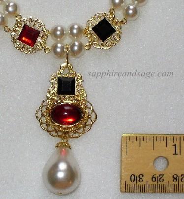 "Queen Jane Seymour" Renaissance Portrait Replication Necklace
