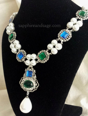 "Queen Jane Seymour" Renaissance Portrait Replication Necklace