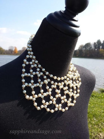 "Elizabeth Brydges" Renaissance Historical Portrait Replication Festoon Necklace