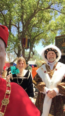 "King Henry VIII" Hans Holbein Portrait Replication Collar, 48-52 inches