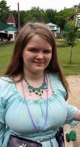 "Celtic Knot" Bib Necklace and Earrings Set