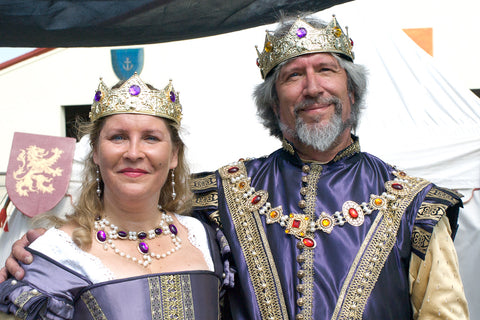 "King Henry VIII" Hilliard Portrait Replication  Collar Livery Chain, 55-60 inches