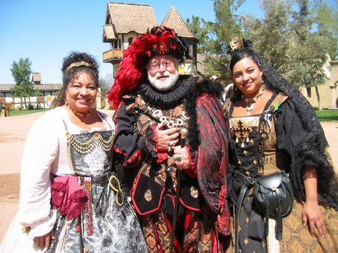 "King Henry VIII" Hilliard Portrait Replication  Collar Livery Chain, 50-55 inches