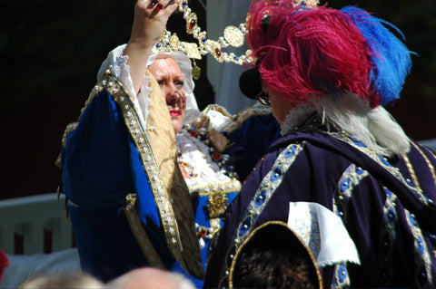 "King Henry VIII" Hilliard Portrait Replication  Collar Livery Chain, 55-60 inches