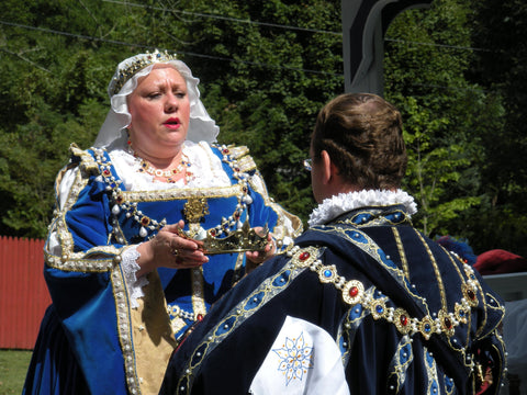 "King Henry VIII" Hilliard Portrait Replication  Collar Livery Chain, 55-60 inches