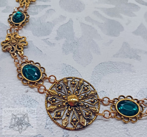 "Caeleb" Jeweled Renaissance Collar of Office, 45-50 inches