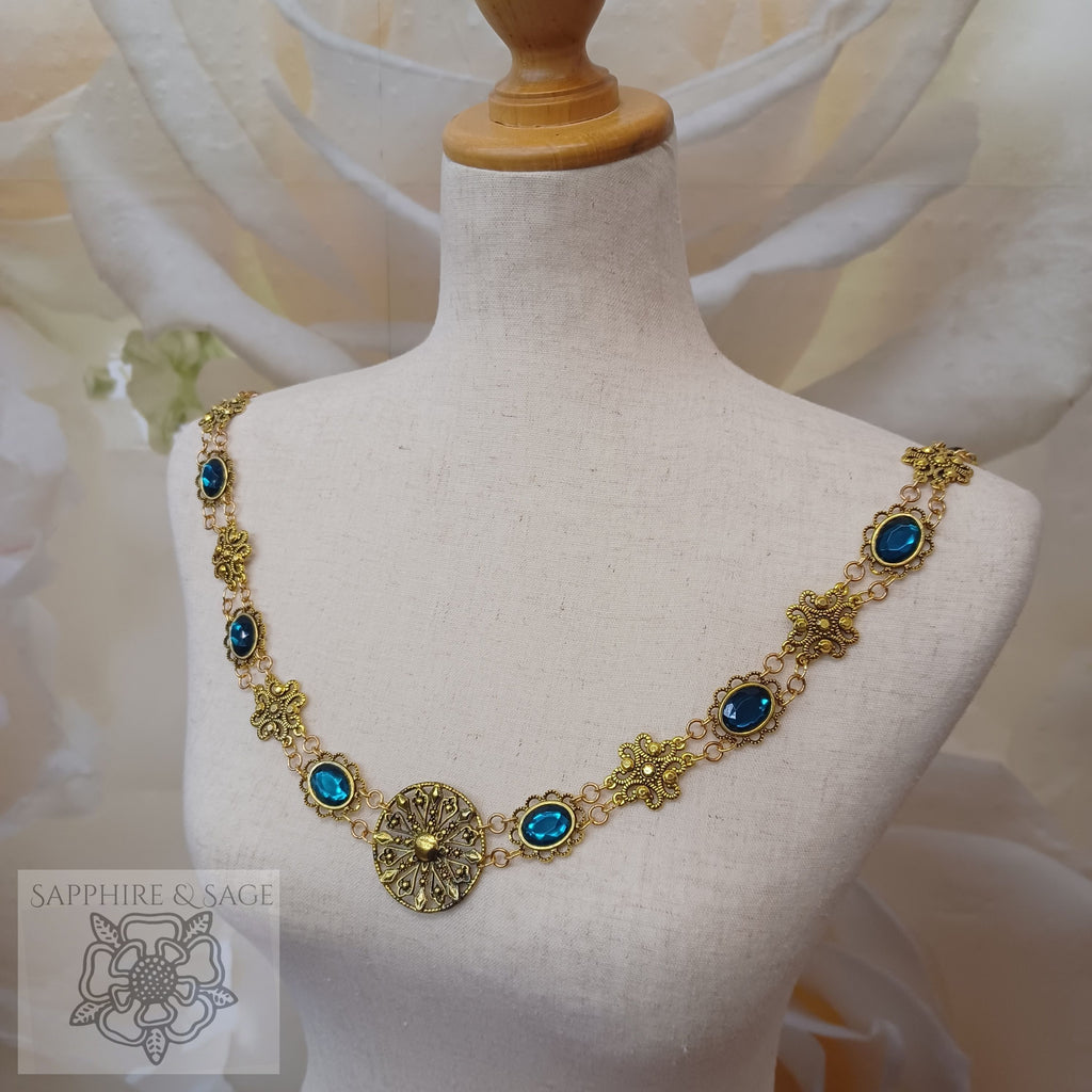 "Caeleb" Jeweled Renaissance Collar of Office, 45-50 inches