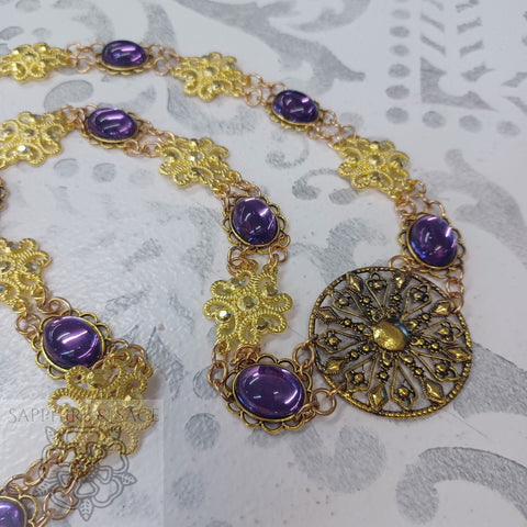 "Caeleb" Jeweled Renaissance Collar of Office, 50-55 inches