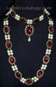"Diana" Renaissance Choker-length Carcanet Necklace