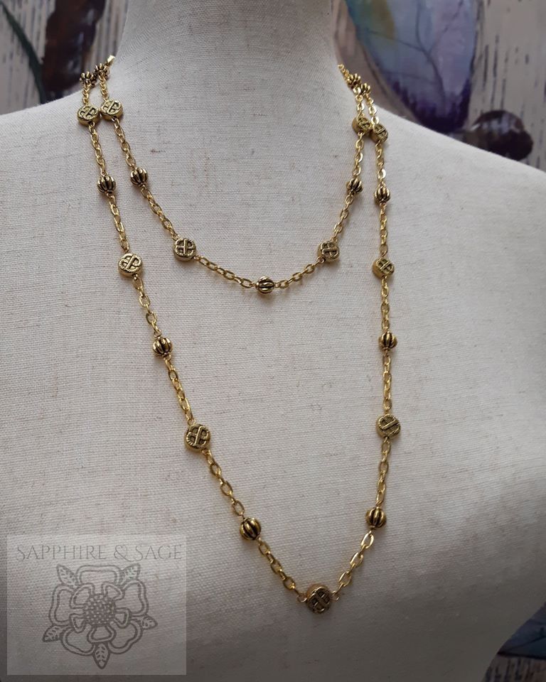 Long Gold Acorn Pendant Necklace – Bluefish Bohemian