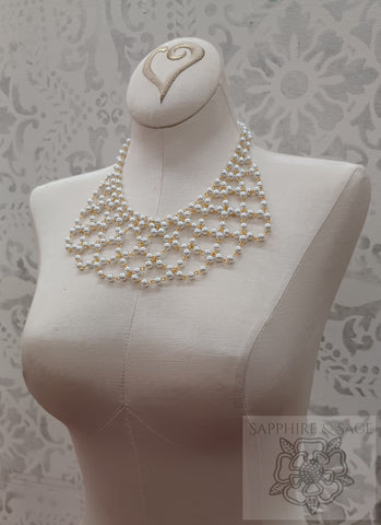 "Elizabeth Brydges" Renaissance Historical Portrait Replication Festoon Necklace