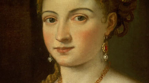 "La Bella" Titian Portrait Replica Renaissance Earrings