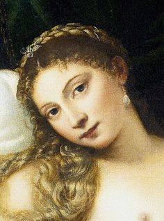 "Venus of Urbino" Titian Portrait Replica Renaissance Earrings