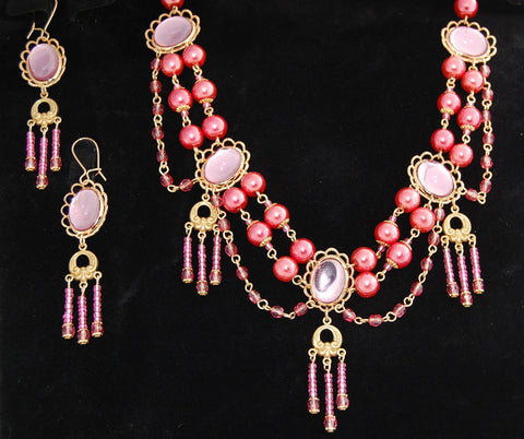 "Penelope" Renaissance Necklace and Earrings Set