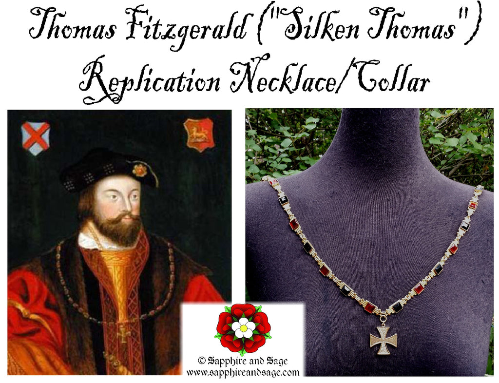 "Silken Thomas" Thomas Fitzgerald Portrait Replication Necklace